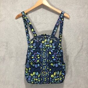 Vera Bradley Quilted Backpack Floral‎ Pattern Travel Book Bag Small